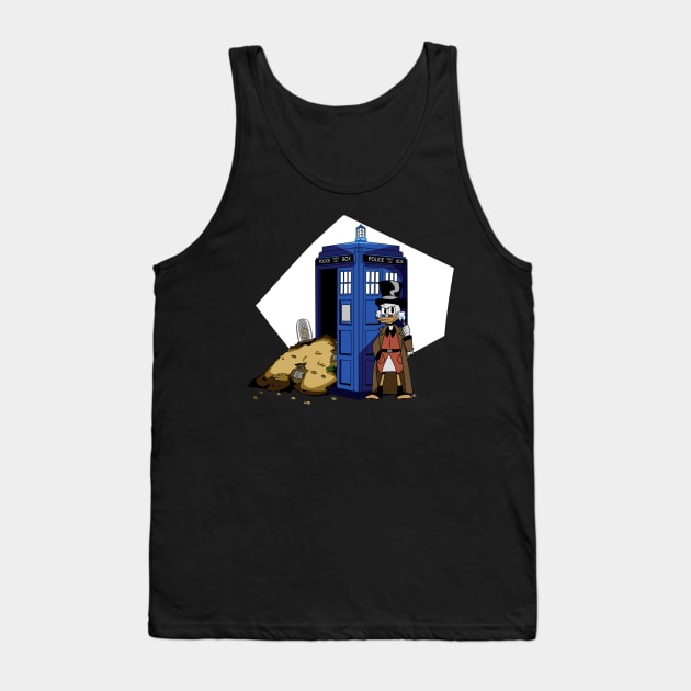 the 10th Doctor vs Ducktales Scrooge Tank Top by KuroStars